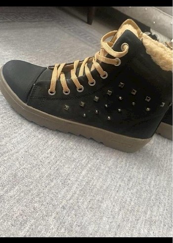 Kürklü Kahverengi Kadın Dolgu Topuk Bot - Görsel 2