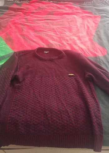 Bordo Kadın Triko Kazak - Görsel 2