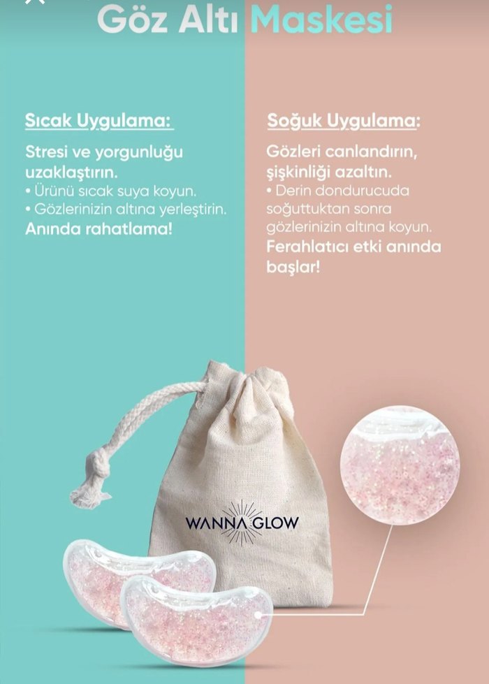 WannaGlow Sıcak-Soğuk Göz Altı Maskesi - Görsel 3