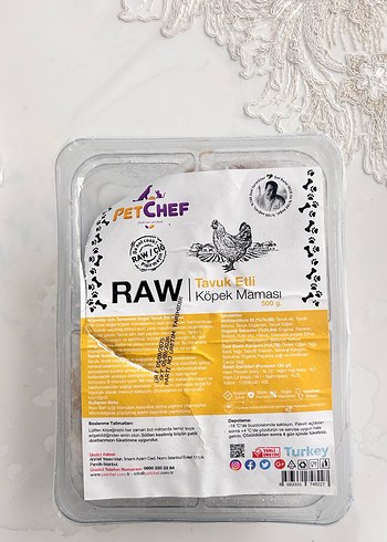 RAW Tavuk Etli Köpek Maması - Görsel 2