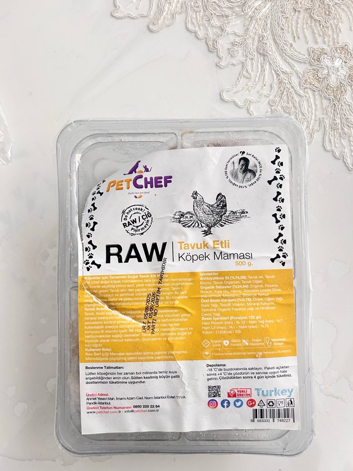 RAW Tavuk Etli Köpek Maması - Görsel 2