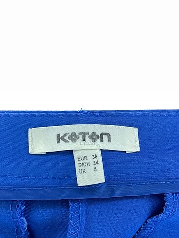 36 Beden mavi Renk Koton Kumaş Pantolon %70 İndirimli.