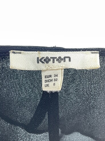 34 Beden siyah Renk Koton Bluz %70 İndirimli.