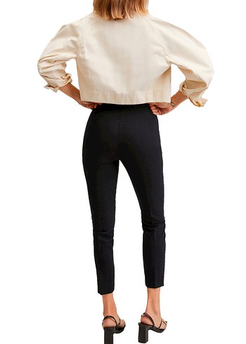 Mango Siyah Havuç  Kumaş Pantolon - Görsel 4