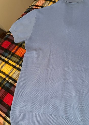 Mavi Kısa Kollu Polo Yaka Erkek Tişört - Görsel 5