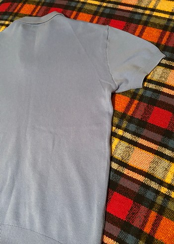 Mavi Kısa Kollu Polo Yaka Erkek Tişört - Görsel 4