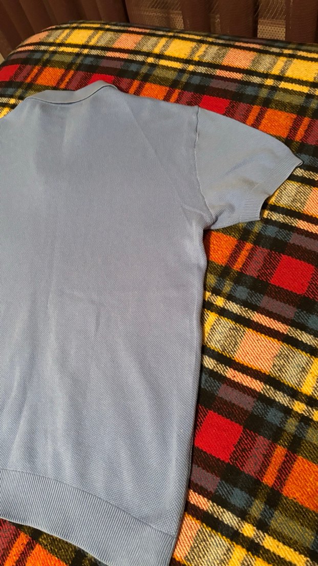 Mavi Kısa Kollu Polo Yaka Erkek Tişört - Görsel 4