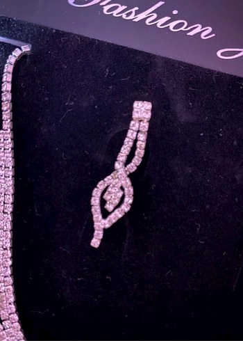 Gümüş Renk Parlak Kadın Takı Seti - Görsel 3