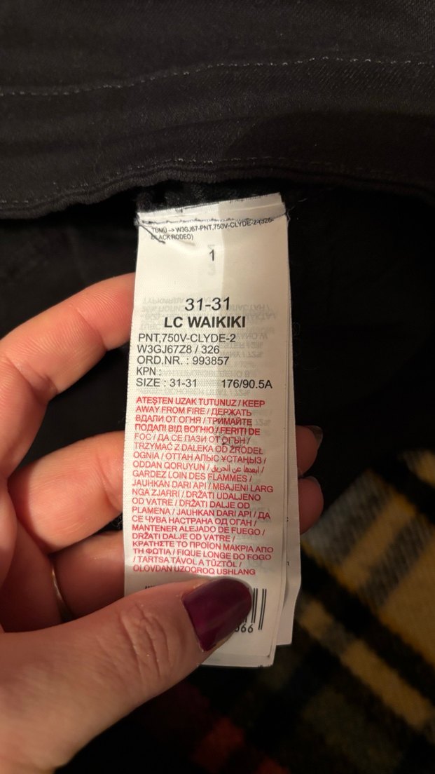 siyah Rahat Kesim erkek Kot Pantolon - Görsel 5