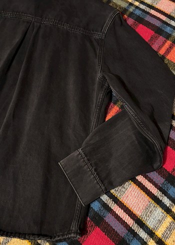 Siyah  Erkek Gömlek Uzun Kollu - Görsel 3