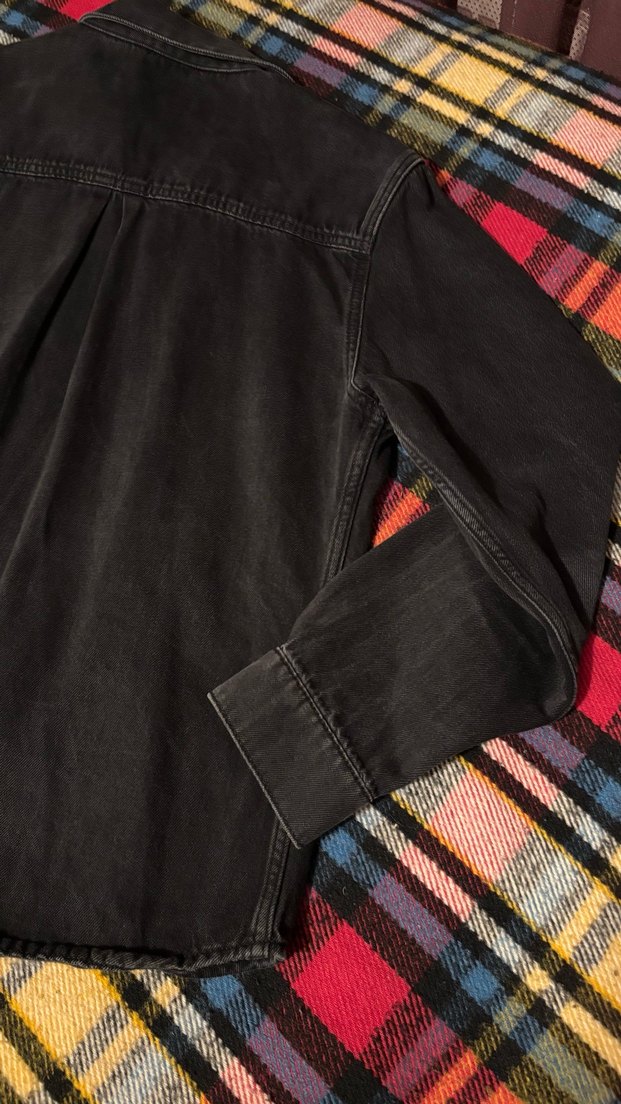 Siyah  Erkek Gömlek Uzun Kollu - Görsel 3