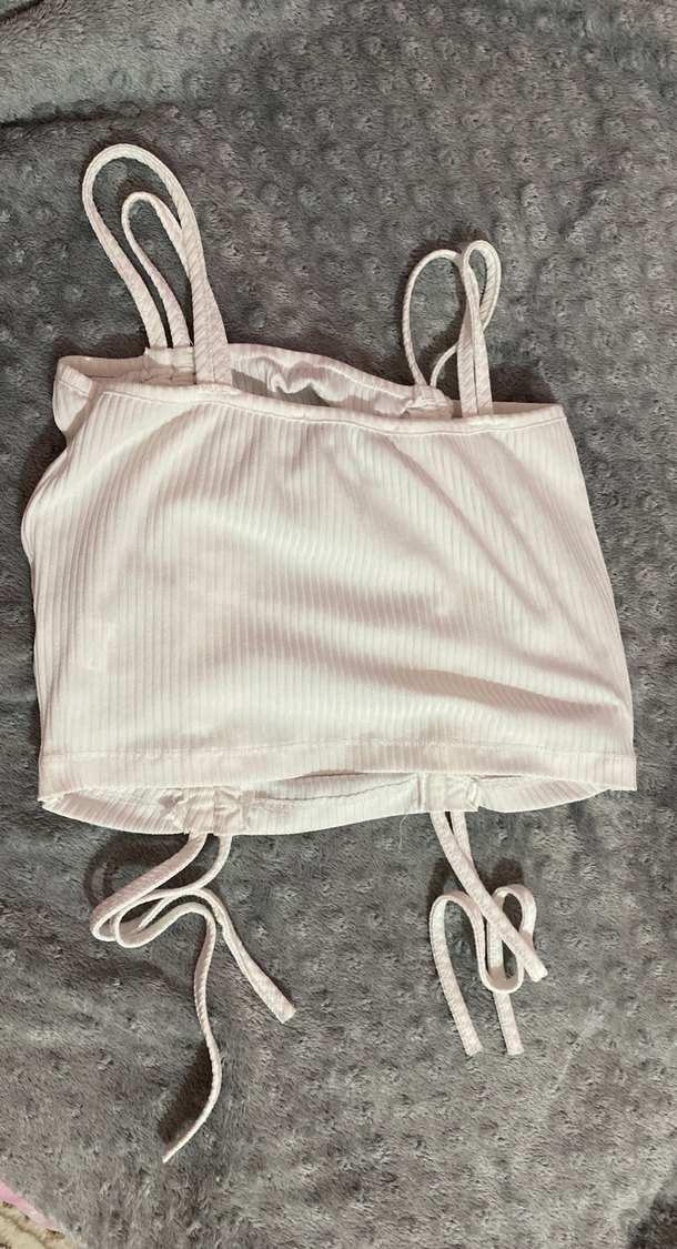 Beyaz Pilili Mini Crop - Görsel 3