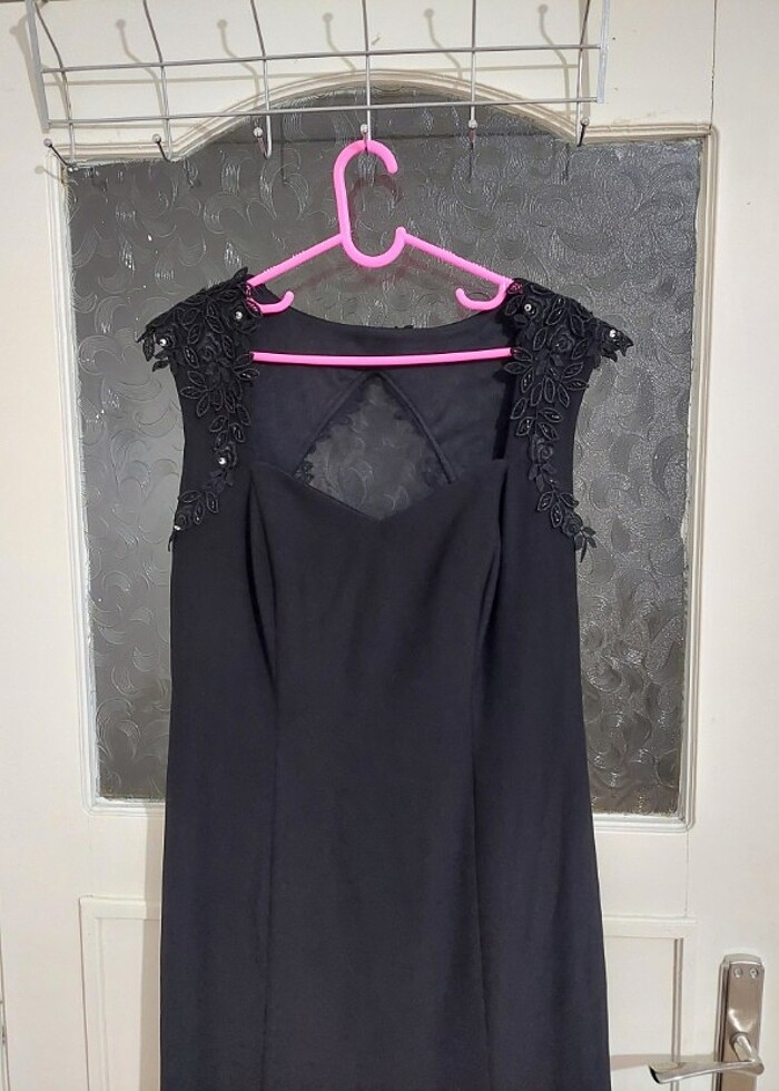 Siyah abiye elbise - Görsel 2