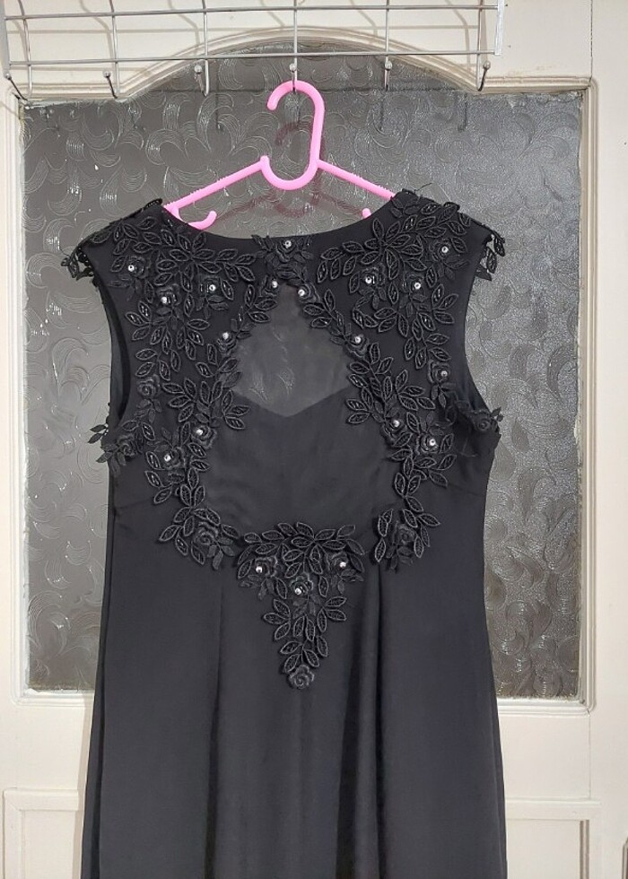 Siyah abiye elbise - Görsel 3