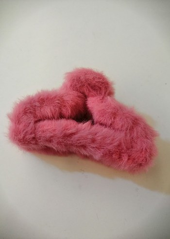 Pembe Tüylü Bohem Kadın Saç Tokası - Görsel 6