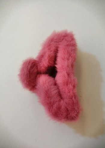 Pembe Tüylü Bohem Kadın Saç Tokası - Görsel 8