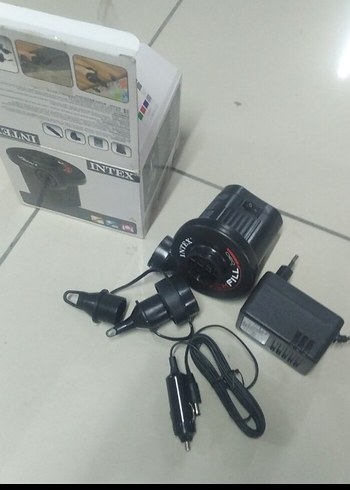 Intex Siyah Şarjlı Hava Pompası