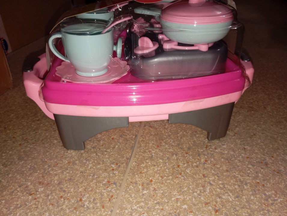 Pembe Pastel Oyuncak Mutfak Seti - Görsel 3