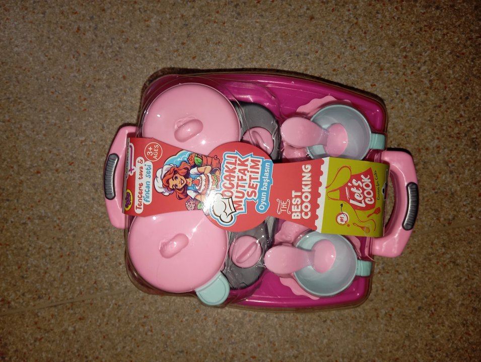 Pembe Pastel Oyuncak Mutfak Seti - Görsel 2