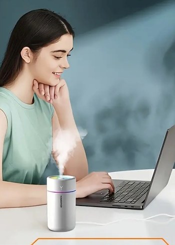 Beyaz Işıklı Hava Nemlendirici - Görsel 3