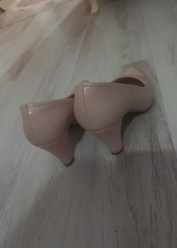 Bej Stiletto Topuklu Kadın Ayakkabı - Görsel 3