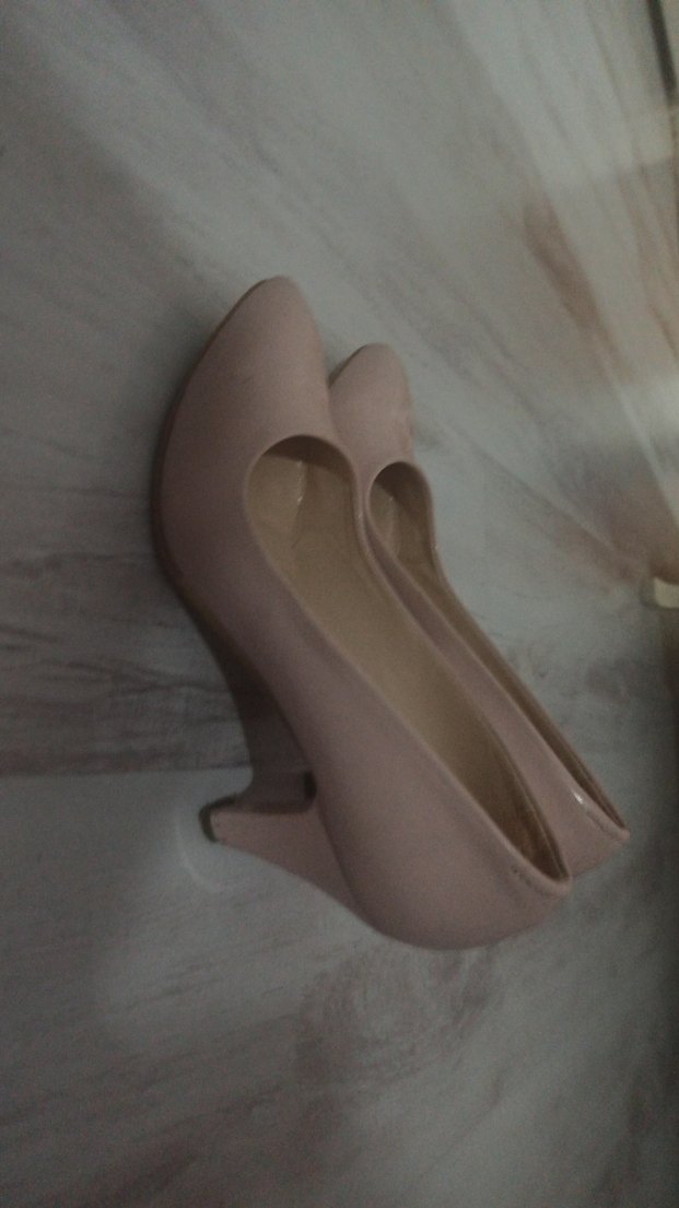 Bej Stiletto Topuklu Kadın Ayakkabı - Görsel 4