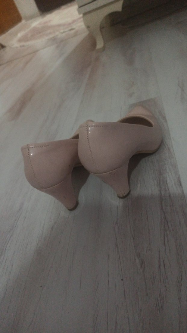 Bej Stiletto Topuklu Kadın Ayakkabı - Görsel 3