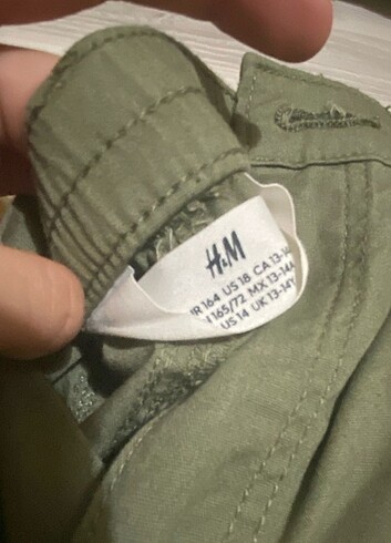 H&M çocuk yeşil pantolon