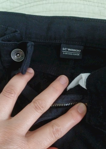 LCW Erkek Çocuk Siyah Düğmeli Denim Pantolon - Görsel 3