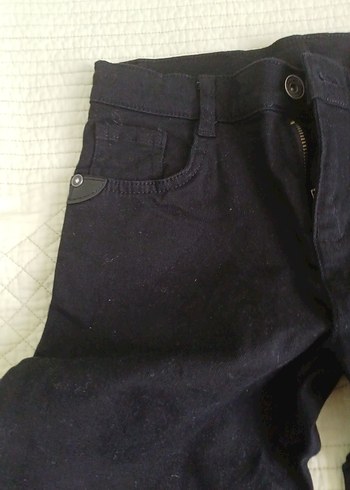 LCW Erkek Çocuk Siyah Düğmeli Denim Pantolon - Görsel 5