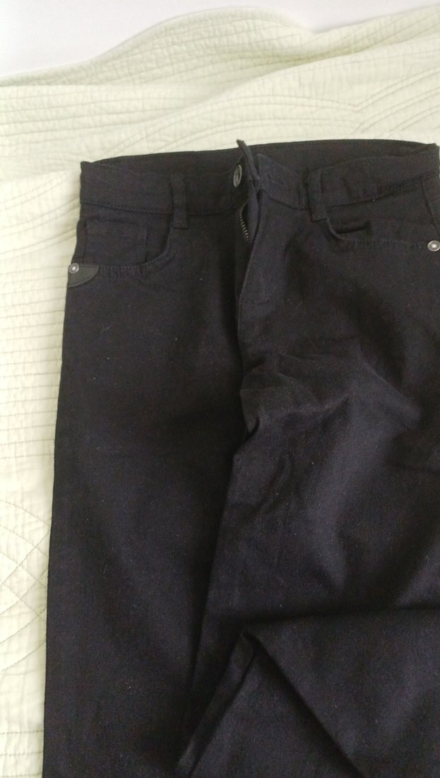 LCW Erkek Çocuk Siyah Düğmeli Denim Pantolon - Görsel 2