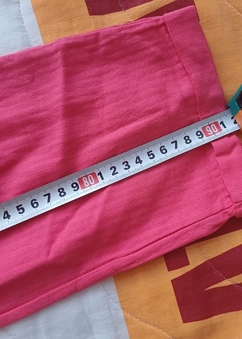 Pembe Pilili Rahat Kesim Kadın Pantolon - Görsel 4