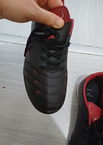 Siyah Erkek Futbol Ayakkabısı Velcro Detaylı - Görsel 4