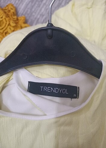 s Beden Trendyol Sırt bağlama detaylı astarlı kısa elbise