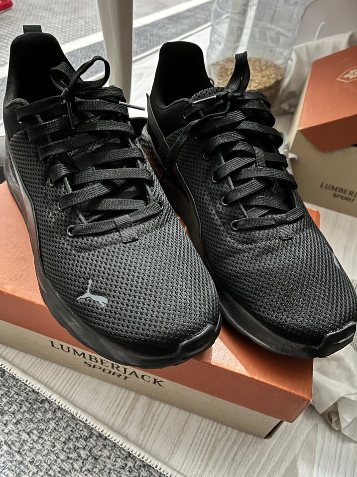 Puma Siyah Dolgu Topuklu Spor Ayakkabı - Görsel 4