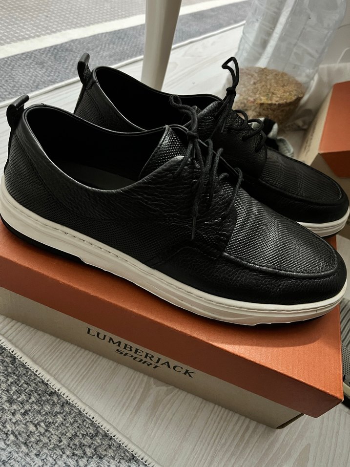 Erkek Siyah Gri Günlük Spor Ayakkabı - Görsel 3