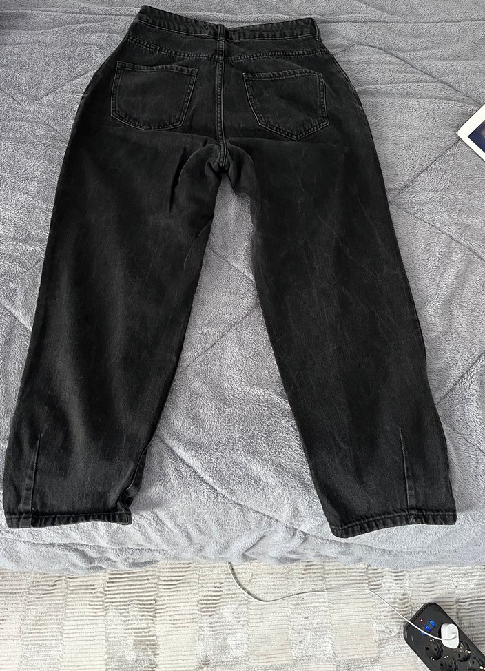 Siyah Loose Fit Denim Kadın Jean defacto marka - Görsel 4