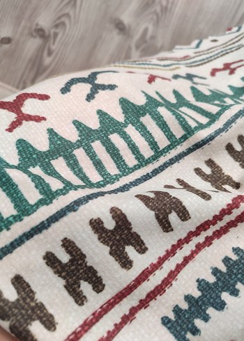 Nakışlı Çok Renkli koltuk örtüsü yada baza örtüsü - Görsel 2