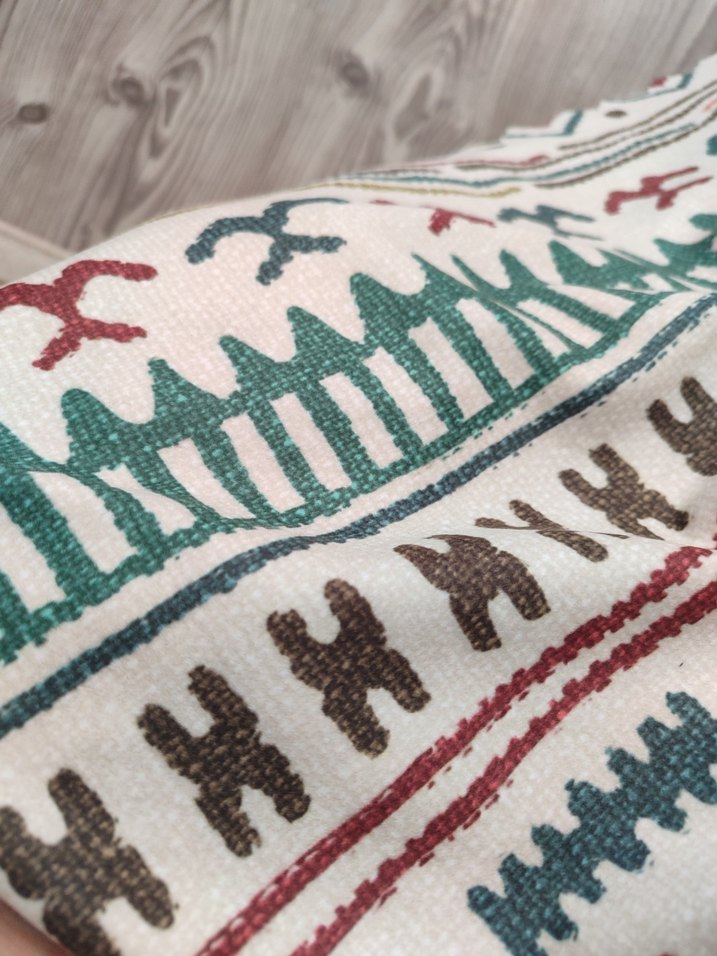 Nakışlı Çok Renkli koltuk örtüsü yada baza örtüsü - Görsel 2