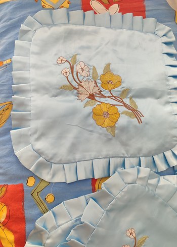 Nakışlı Mavi Pastel Amerikan Servis Takımı - Görsel 2