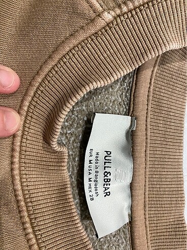 m Beden kahverengi Renk Pull and bear sweat