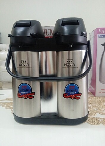 3.8 lt çiftli çelik termos 