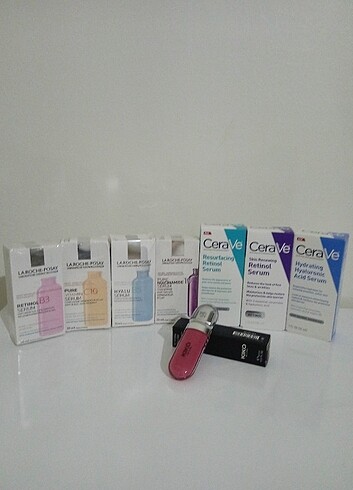 La Roche Posay 8li settir CeraVe retinol ve La Roche Posay ve kiko