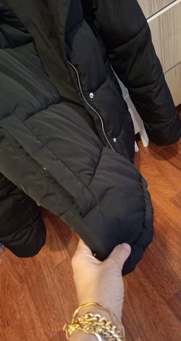 çıt çıtlı ve fermuarlıSiyah,Kadın ,şişme Kışlık Mont - Görsel 3