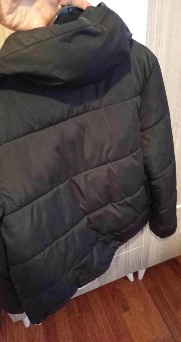 çıt çıtlı ve fermuarlıSiyah,Kadın ,şişme Kışlık Mont - Görsel 4