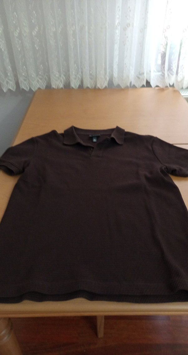 Kahverengi, kısaKollu Polo Tişört - Görsel 4