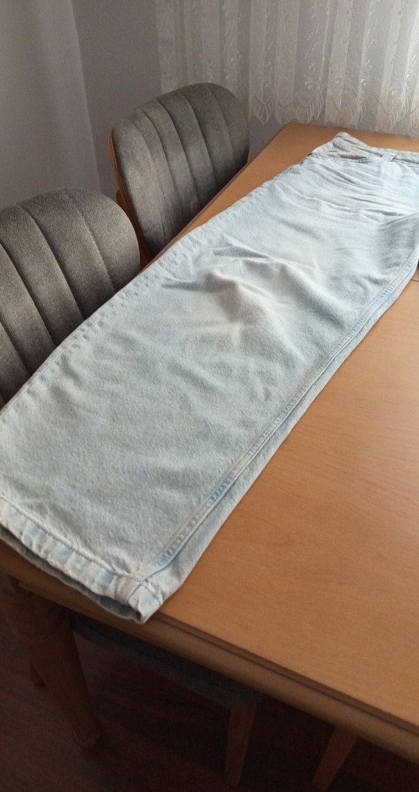 açık mavi, bol paça, salaş ve rahat kesim, günlük ve spor - Görsel 2