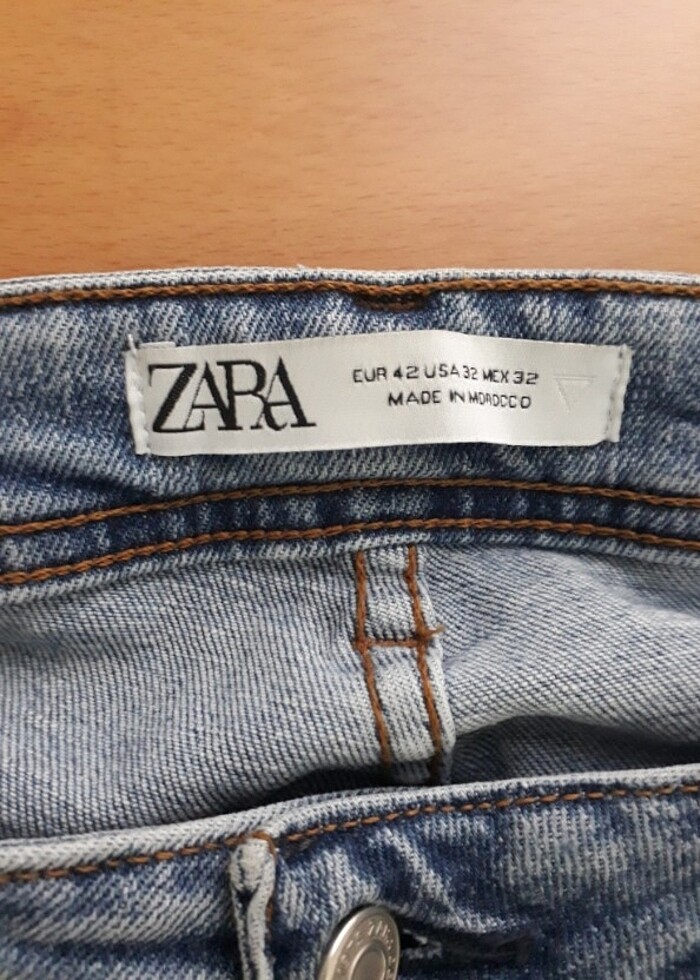 Zara markalı erkek kot pantolao - Görsel 2