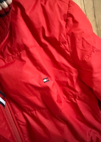 m Beden kırmızı Renk Tommy Hilfiger Kırmızı Fermuarlı Kadın Kışlık Ceket