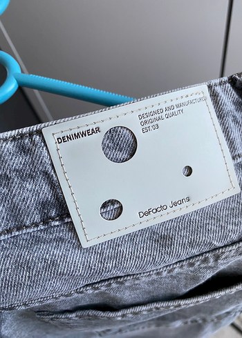 Defacto Gri Bol Kesim jean erkek pantolonu